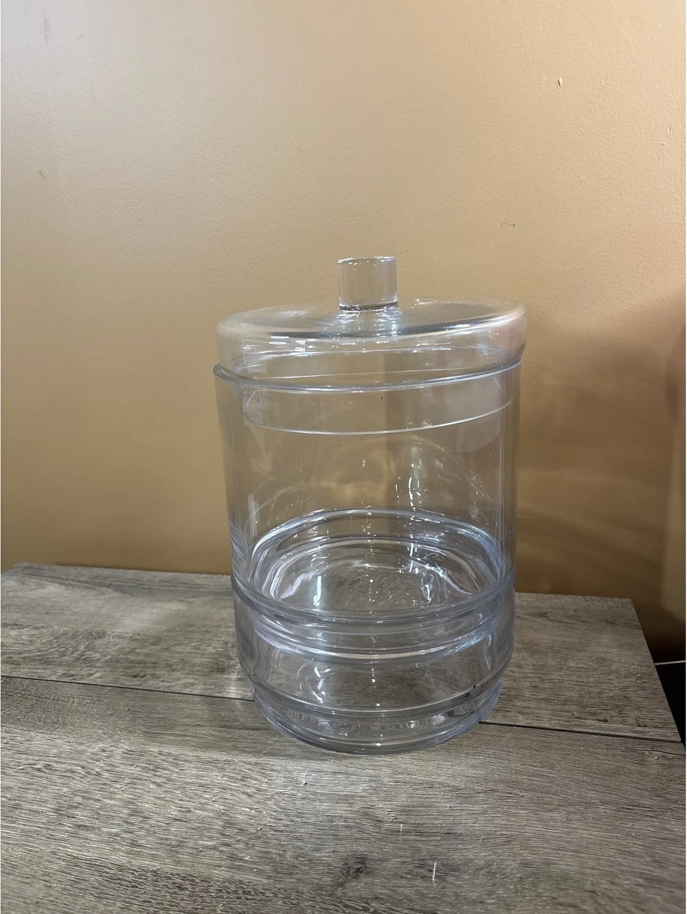 Clear Acrylic Stackable Storage Containers Set of 3